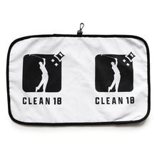 Load image into Gallery viewer, Clean 18 Golf Towel Wet/Dry - Black
