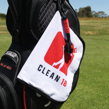 Load image into Gallery viewer, Clean 18 Golf Towel Wet/Dry - Red
